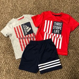 Adidas American Flag Shorts Set
